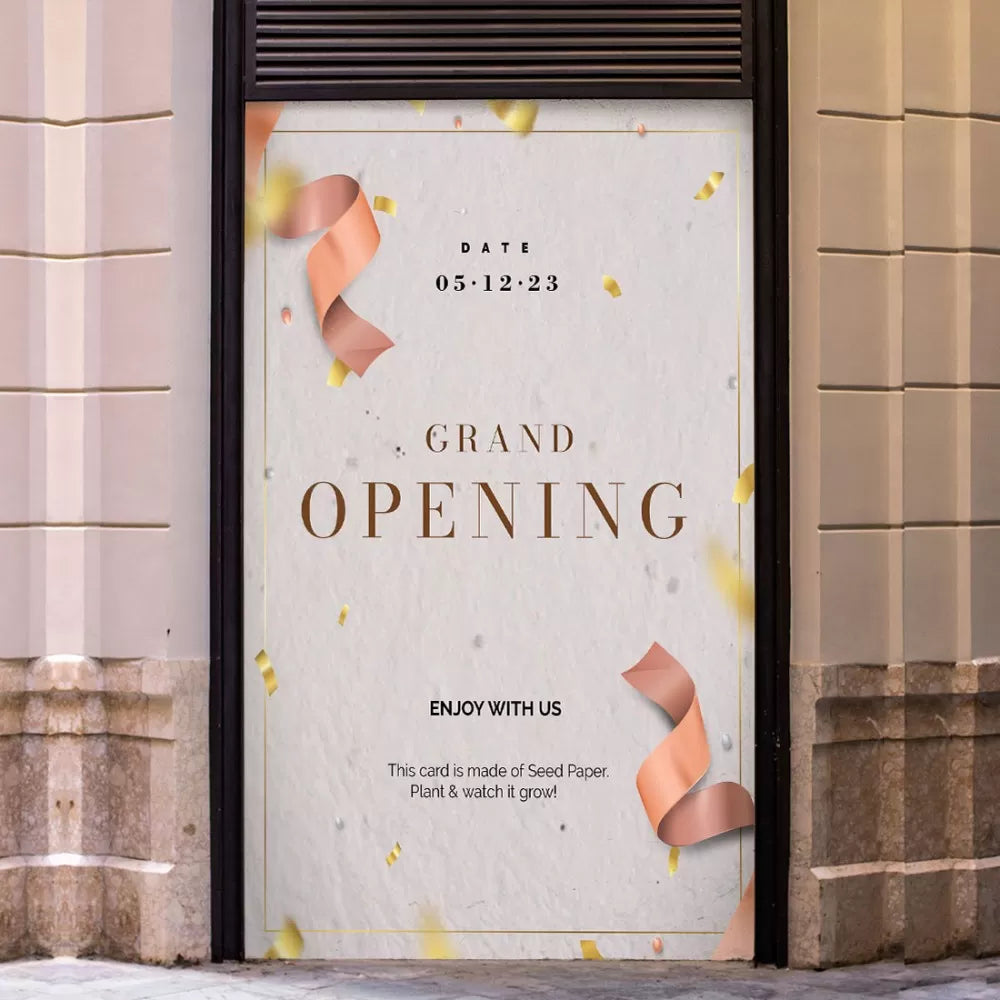 Plantable Grand Inauguration Seed Invitation | Wildlense.com