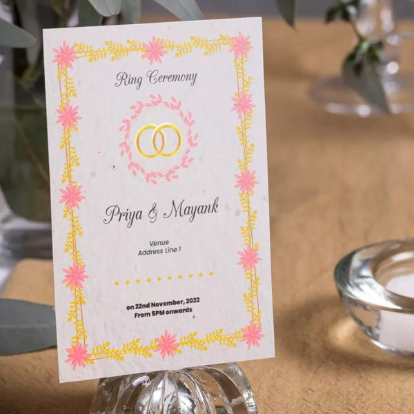 Engagement Card Violet Fentasy Theme, Cool Look Edit Online