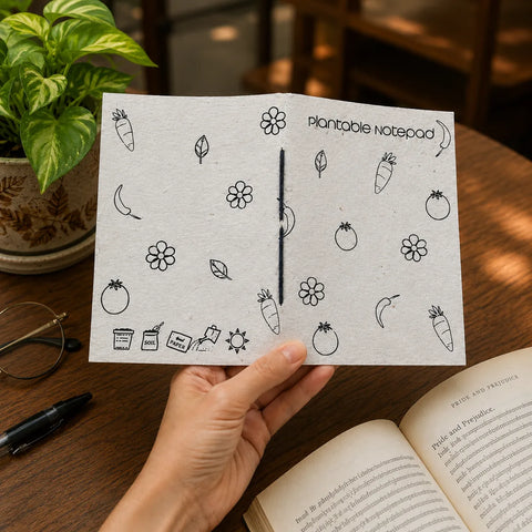 Plantable Writing Notebook – Eco-Friendly Seed Paper Diary