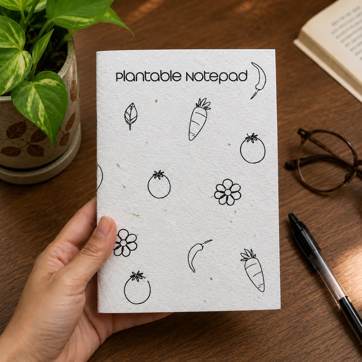 Plantable Writing Notebook – Eco-Friendly Seed Paper Diary