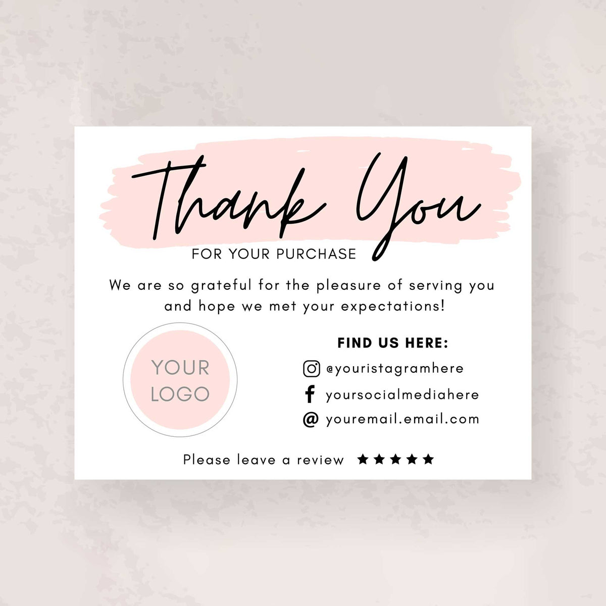 Plantable Pleasing Business Thank You Cards - Set of 100