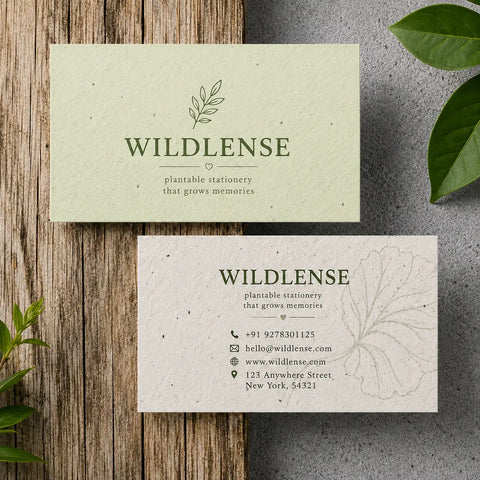 Premium Plantable Seed Paper Business Visiting Cards - 250 Cards