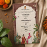 Premium Marathi Plantable Wedding Invitation Card | Eco-Friendly Seed Paper Lagna Patrika | Royal Palace Theme Wedding Invite