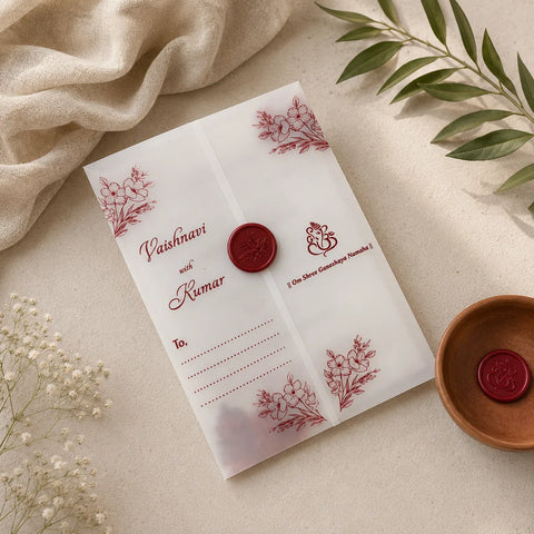 Premium Plantable Wedding Invitation Card & Cover