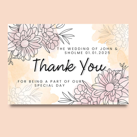 Plantable Pretty Picture Thank You Cards - Set of 100
