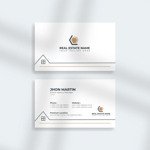 Plantable Real Estate Minimalist Business Cards - 250 Cards