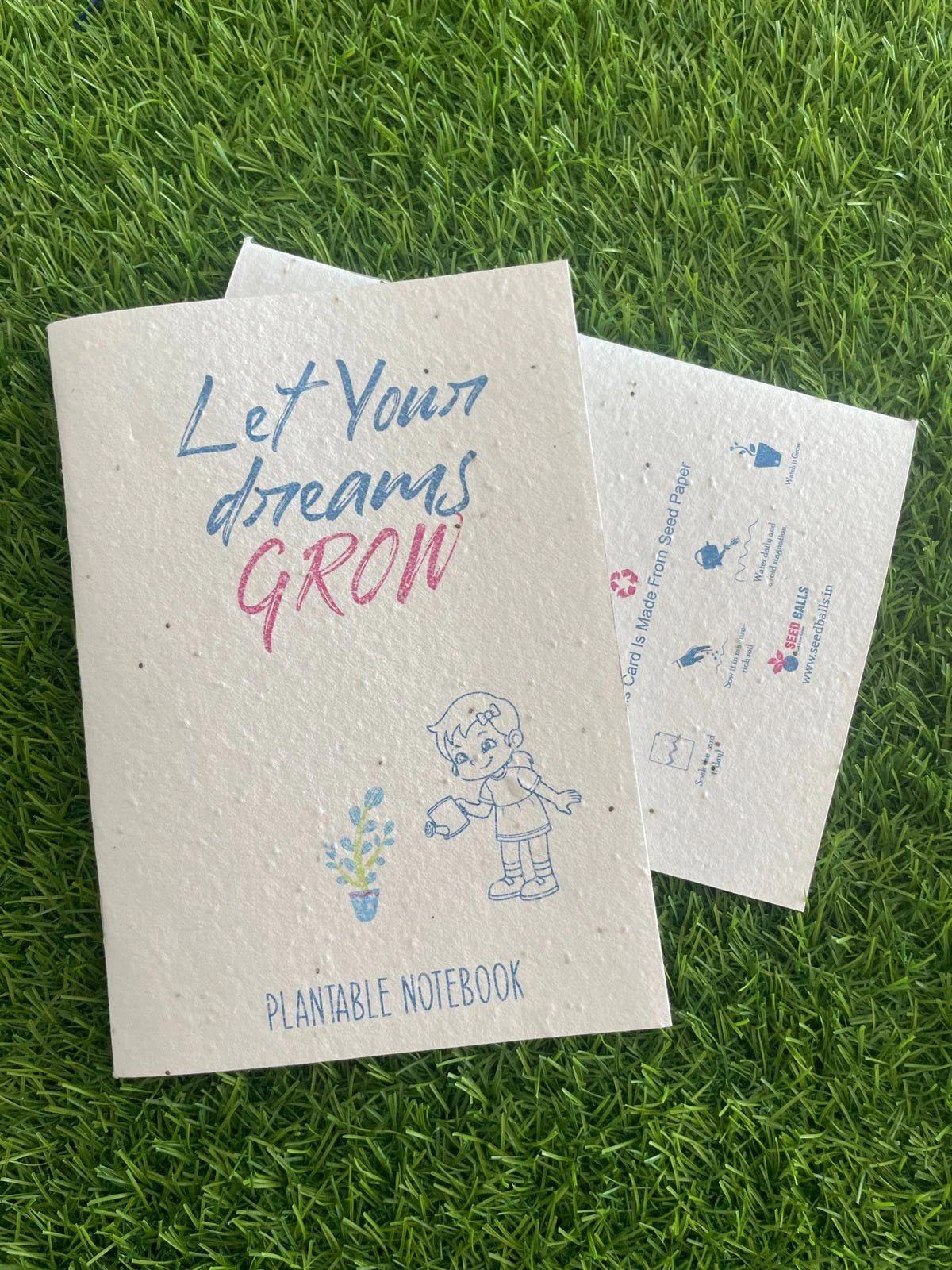 Wildlensev Plantable 'Let Your Dreams Grow' Seed Notebook- 60 Pages