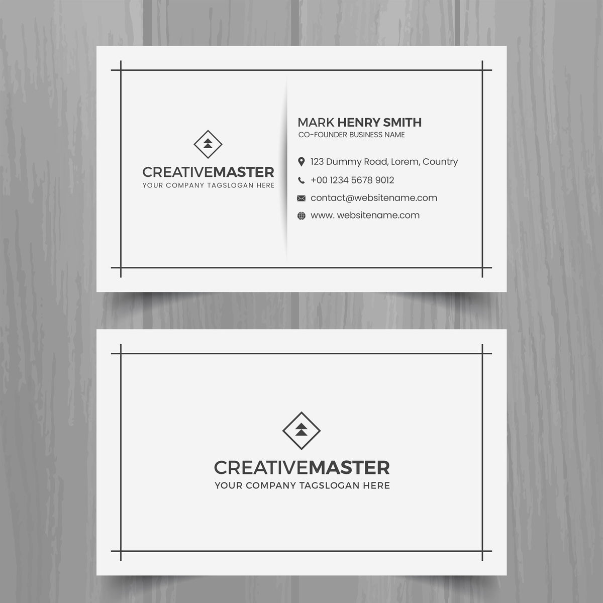 Plantable Simple Corporate Business Cards - 250 Cards