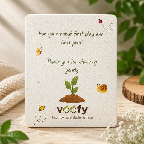 Eco-Friendly Plantable Thank You Card ( 4.1 x 5.8 inches) Seed Paper & Biodegradable in india