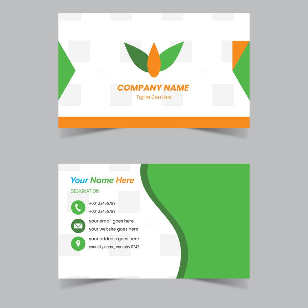 Plantable Trending Tricolor Business Cards - 250 Cards