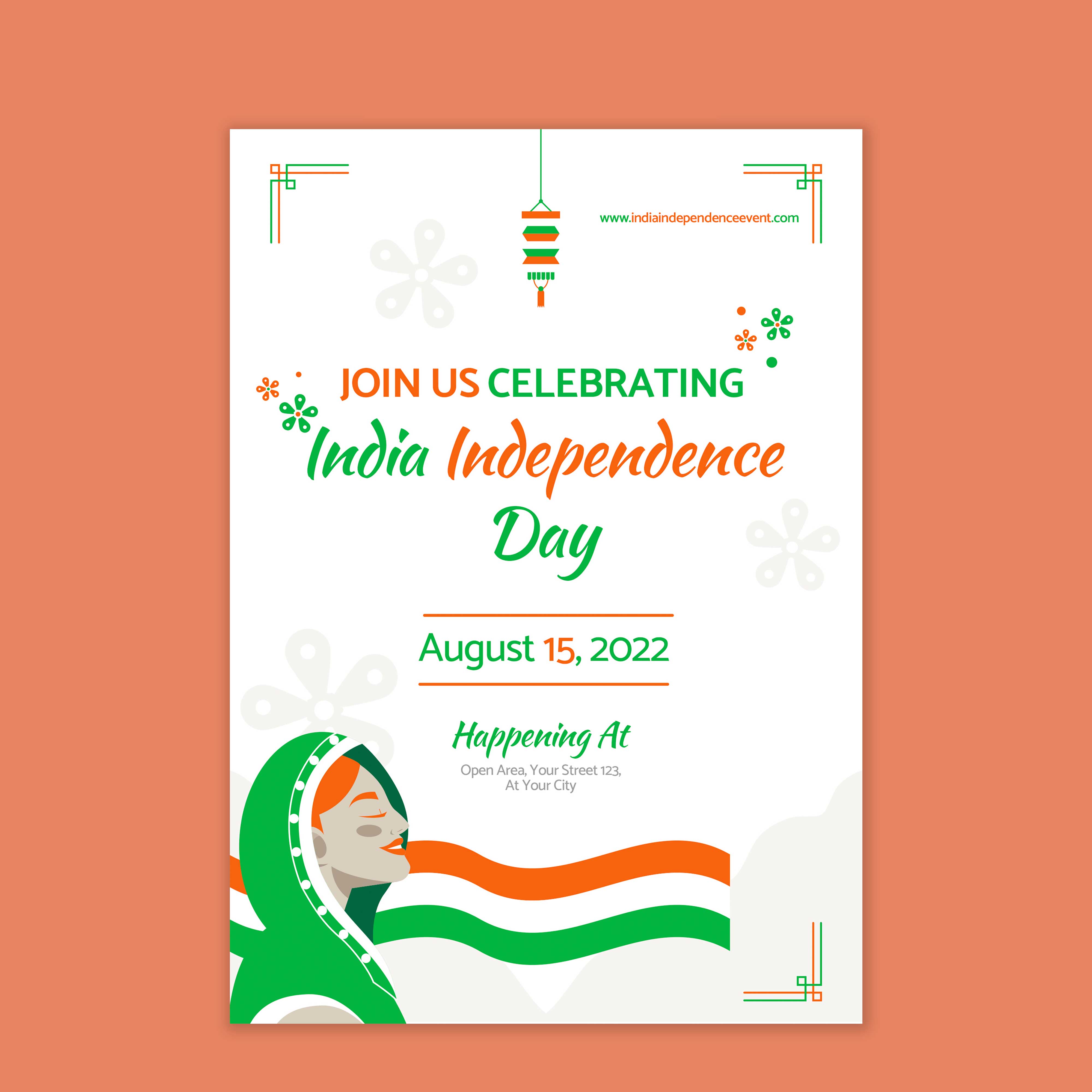 Plantable Tricolor Independence Day Eco Greetings & Celebration Invites