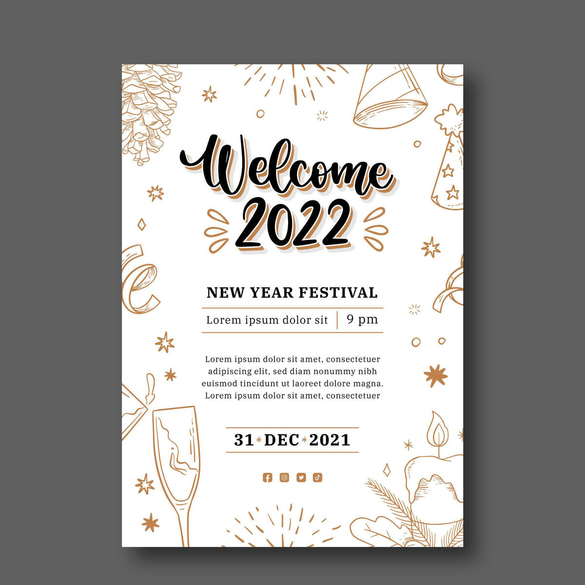 Plantable Welcome New Year Eco Greetings & Party Invite