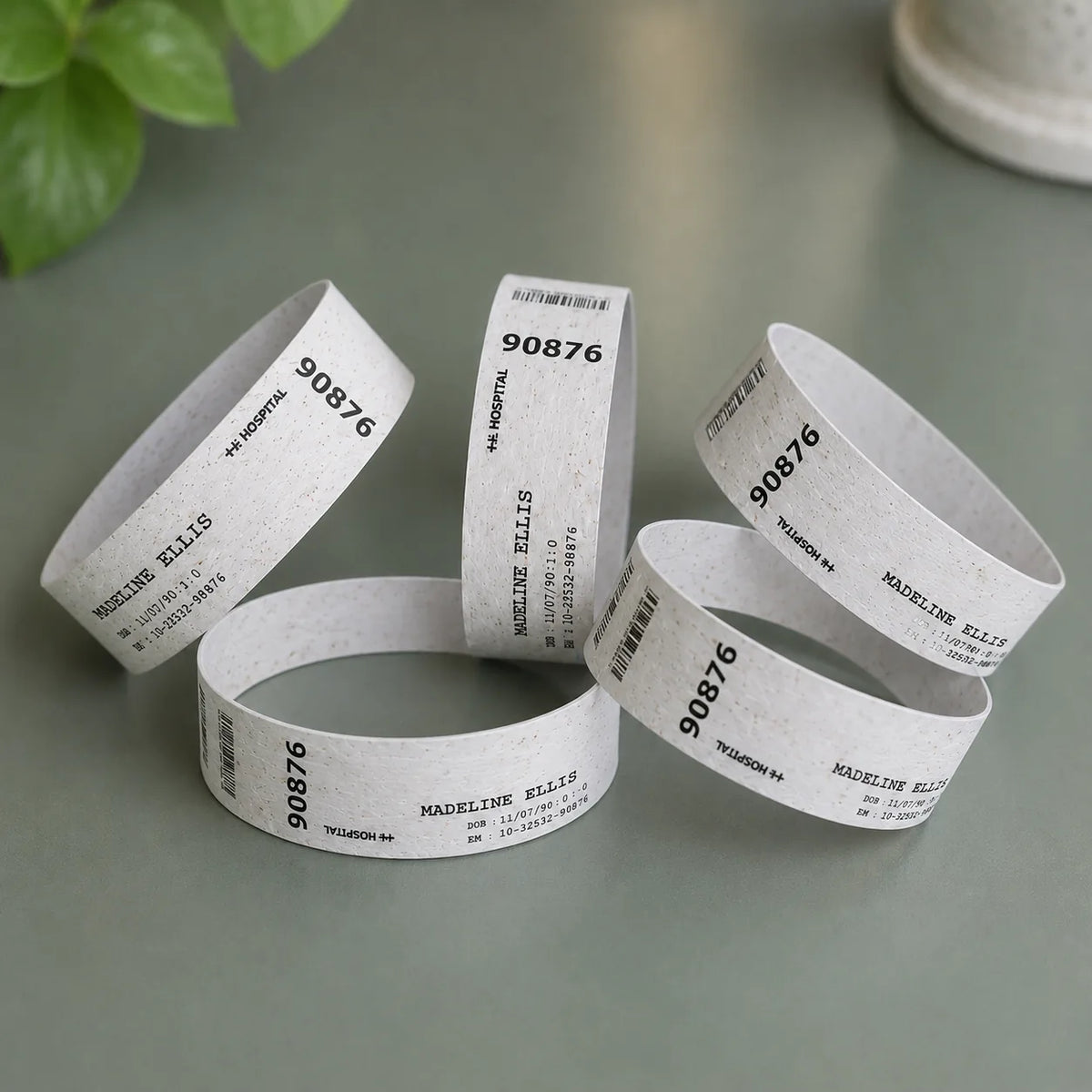 Wildelnse Custom Plantable Seed Paper Wristbands | Eco-Friendly Biodegradable Wristbands pack of 100