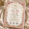 Wildlense Elegant Nikah Plantable Wedding Invitation Card