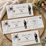 Wildlense Luxury Sliding Christian Plantable Seed Paper Wedding Invitation with Blue Floral Theme