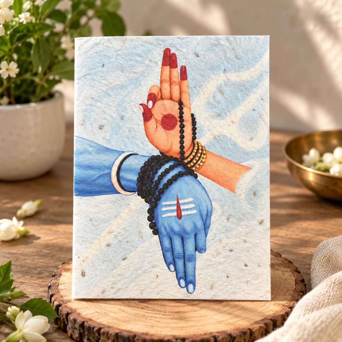 Wildlense Sacred Plantable Wedding Card Inspired by Lord Shiva & Goddess Parvati