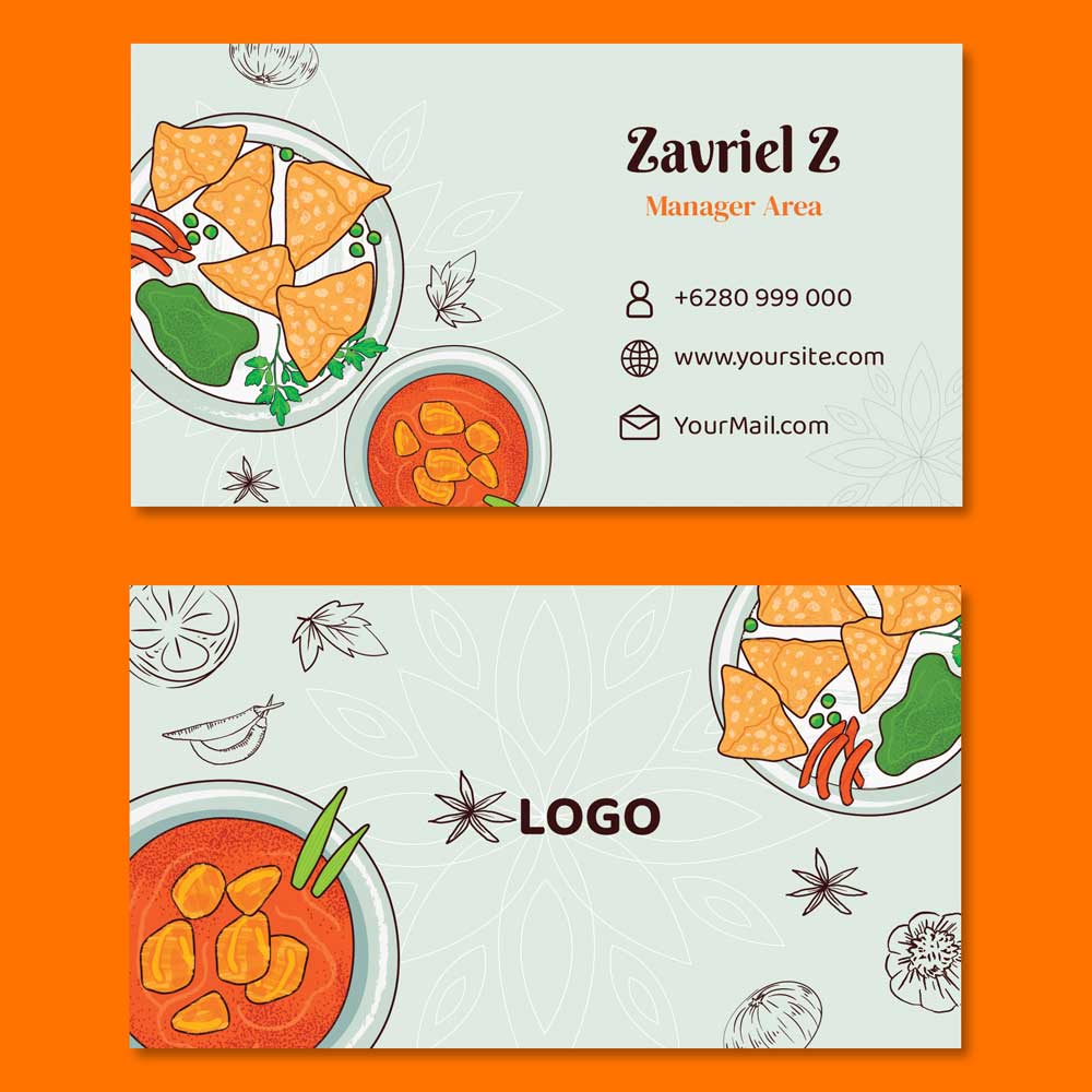 Plantable Yummilicious Restaurant Business Cards - 250 Cards