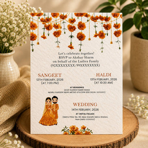 Personalized Plantable Wedding Card | Sustainable Wedding Invitations