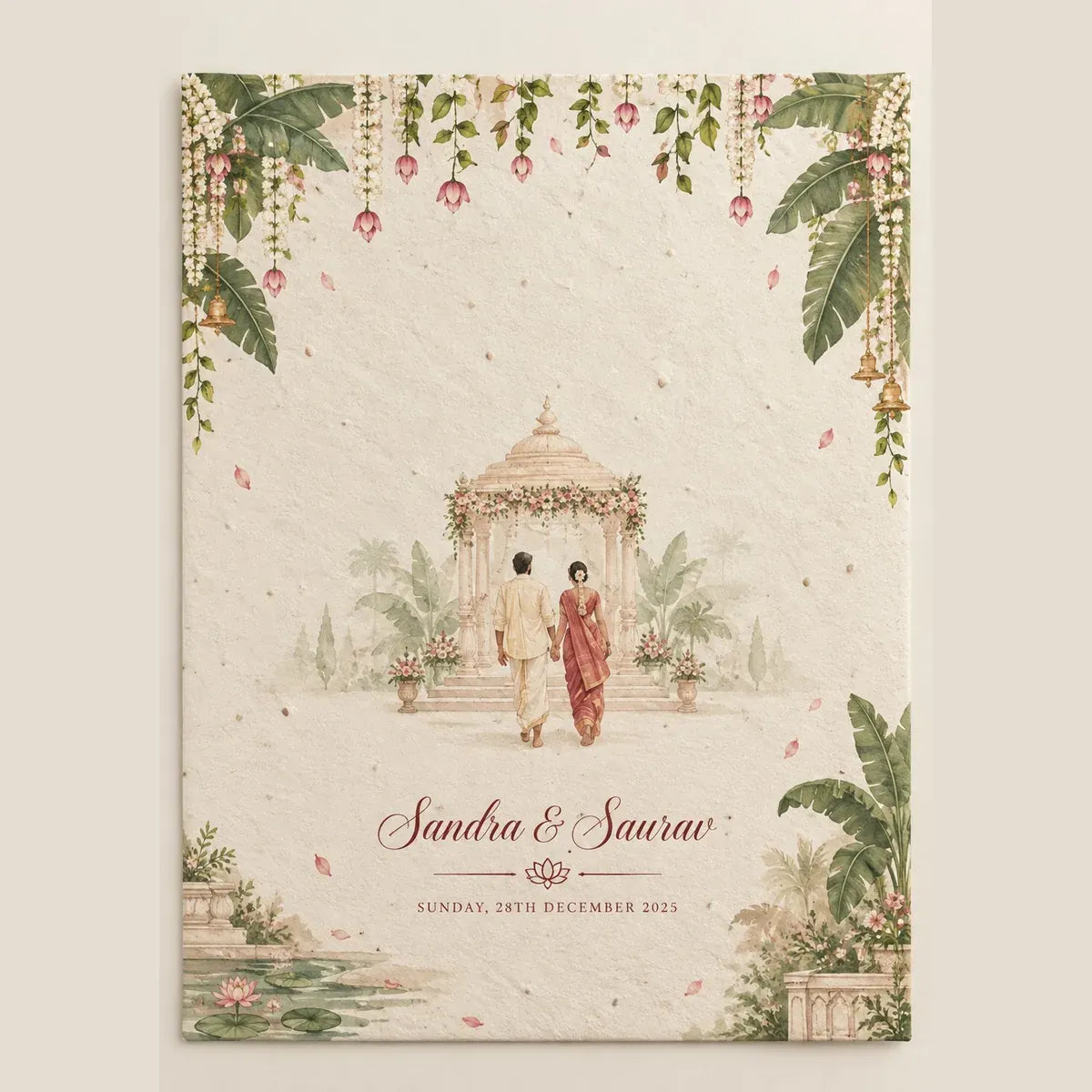 Wildlense  A5 Plantable Seed Paper Wedding Invitation Envelope